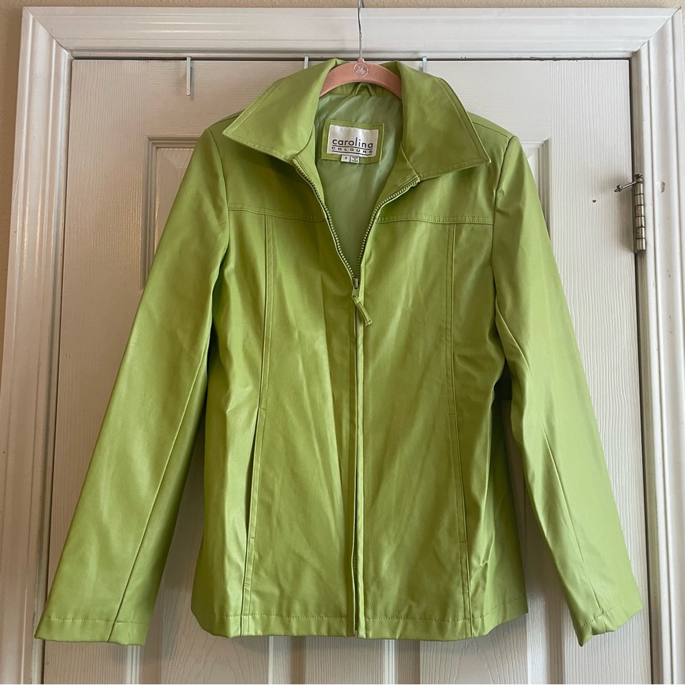 Carolina Colours Size Small Lime Green Zip Up Jacket